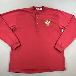Vintage 1991 Acme Clothing Looney Tunes Tweety Bird Sheriff Henley Shirt XL
